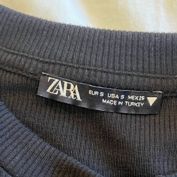 Zara Tie Side Top, Black, size S - Picture 4 of 4